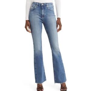 Joe’s jeans high rise flare jeans raw hem size 31 NWOT